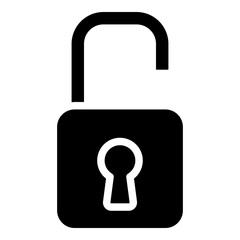 unlock open padlock icon