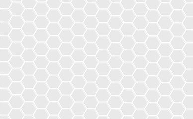 hexagon seamless pattern on gray background