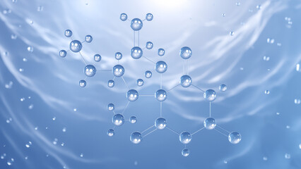 secobarbital molecular structure, 3d model molecule, seconal, structural chemical formula view from a microscope