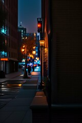 Fototapeta na wymiar night city street