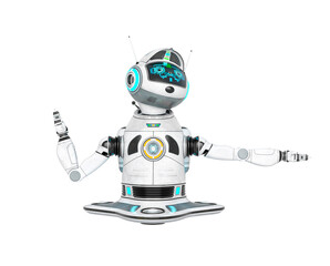 bot robot is saying to turn right