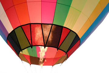 Obraz premium hot air balloon fabric colorful 