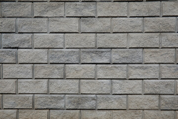 Grey tiled brick wall texture for background