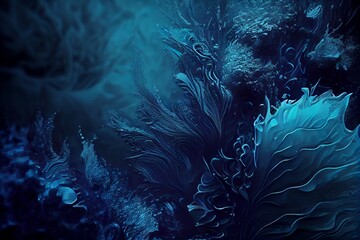 fond abstrait bleu de texture marine. Generative AI