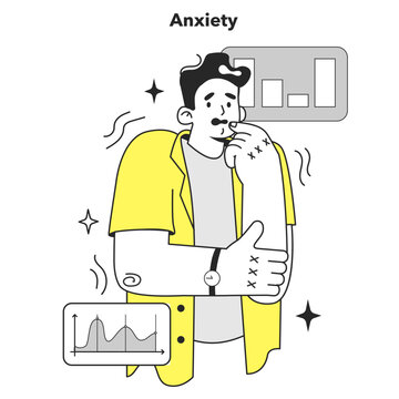 Cycle of investor emotions. Anxiety of character throughout the cycle