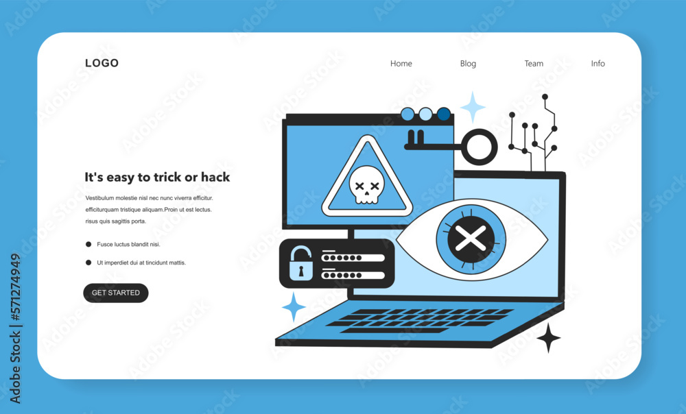 Poster it's easy to trick or hack. neural network implementation risk. self-learning