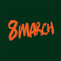 8 March banner Background Design. Template for advertising, web, social media and fashion ads. Poster, flyer, greeting card, header for website Vector Illustration.