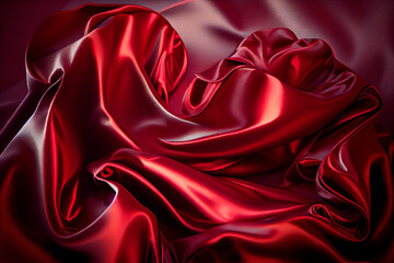 Obraz premium Silk texture background, ai generation