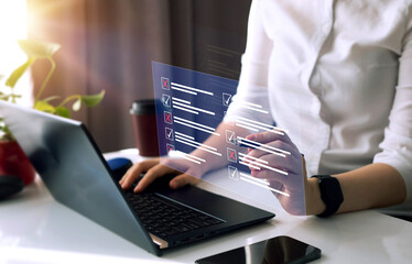 Fast checklist and clipboard task management.Business productivity checklist and filling survey form online.	
