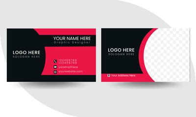 professional modern unique Business card design.Double sided Business card design temple