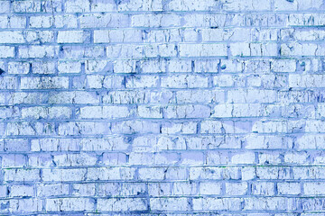 Obraz premium Brick wall with unusual blue bricks
