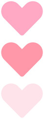 cute pink mini heart decoration