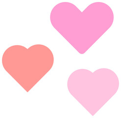 cute pink mini heart decoration