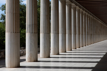 Columns in a row (Athens, Greece)