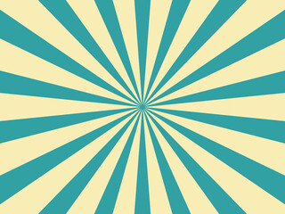 Retro background with rays or stripes in the center. Sunburst or sun burst retro background. Eps 10