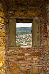 Fototapeta premium View of the castle of San Giusto in Trieste, Friuli Venezia Giulia - Italy