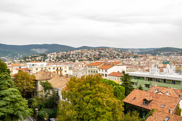 Fototapeta na wymiar View of the castle of San Giusto in Trieste, Friuli Venezia Giulia - Italy