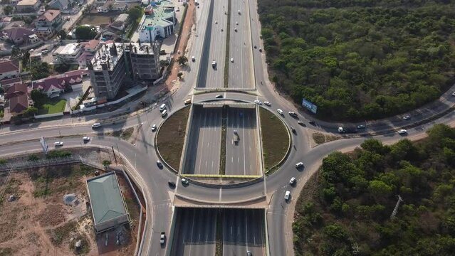 Roundabout in Accra Ghana