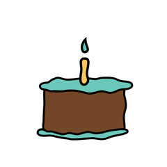 birthday cake with candles