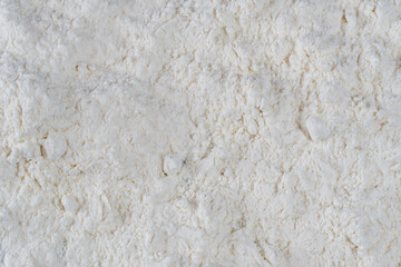 Top view texture of all purpose flour.