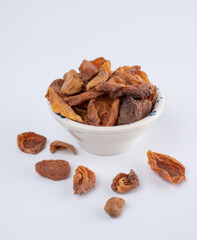 Dried Fruit Pieces On Plate

