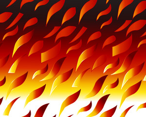 Fire Flame Illustration,  Fire Flame Pattern, Fire Pattern, Seamless Flame, Red Burning Flames, Flame Graphics, Yellow Red Flames