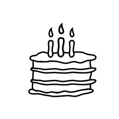 doodle birthday cake party