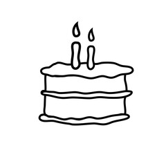 doodle birthday cake party