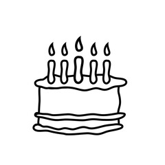 doodle birthday cake party