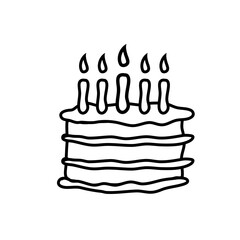 doodle birthday cake party