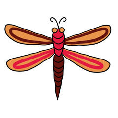 cute flying dragonfly animal garden