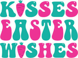 kisses Easter wishes SVG cute files