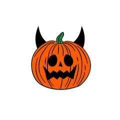 halloween pumpkin ghost