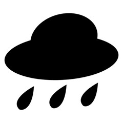 rainy cloud vector, icon, symbol, logo, clipart, isolated. vector illustration. vector illustration isolated on white background.