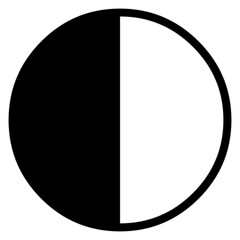 moon vector, icon, symbol, logo, clipart, isolated. vector illustration. vector illustration isolated on white background.