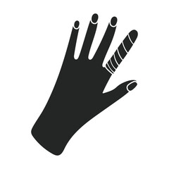 Bandage vector cartoon icon. Vector illustration band on white background. Isolated cartoon illustration icon of bandage .