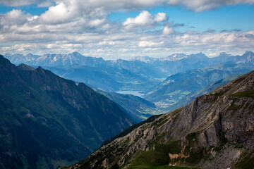 a Beautiful view of the mountains in the Alps