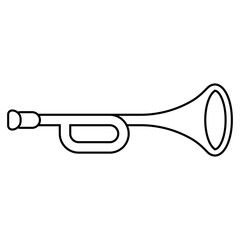 Fototapeta na wymiar trumpet logo illustration vector