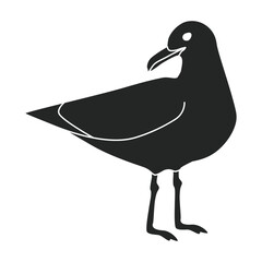 Bird gull vector icon.Black vector icon isolated on white background bird gull.