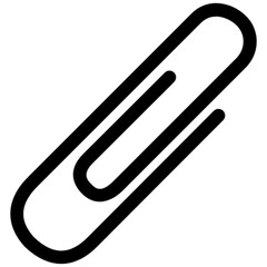 paper clip vector, icon, symbol, logo, clipart, isolated. vector illustration. vector illustration isolated on white background.