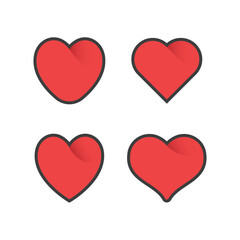 Heart icon. Symbol of romance. Valentine's day design.