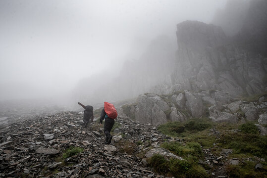 randonn&eacute;e dans la brume au Pays de Galles