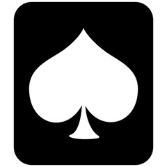spades playing card vector, icon, symbol, logo, clipart, isolated. vector illustration. vector illustration isolated on white background.