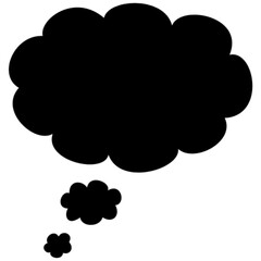 thought bubble vector, icon, symbol, logo, clipart, isolated. vector illustration. vector illustration isolated on white background.