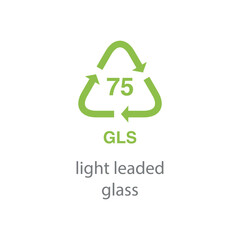 recycle code icon vector template