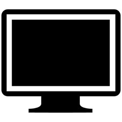 computer monitor vector, icon, symbol, logo, clipart, isolated. vector illustration. vector illustration isolated on white background.