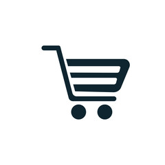 flat design, vector icon for a shopping cart. On a white background, alone.
Shopping Cart Icon, excellent vector icon in flat design