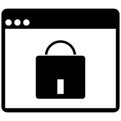 locked window vector, icon, symbol, logo, clipart, isolated. vector illustration. vector illustration isolated on white background.