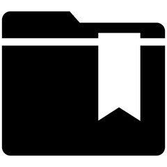 folder bookmark vector, icon, symbol, logo, clipart, isolated. vector illustration. vector illustration isolated on white background.