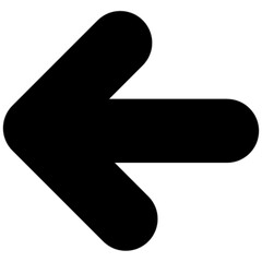 Obraz premium left arrow vector, icon, symbol, logo, clipart, isolated. vector illustration. vector illustration isolated on white background.